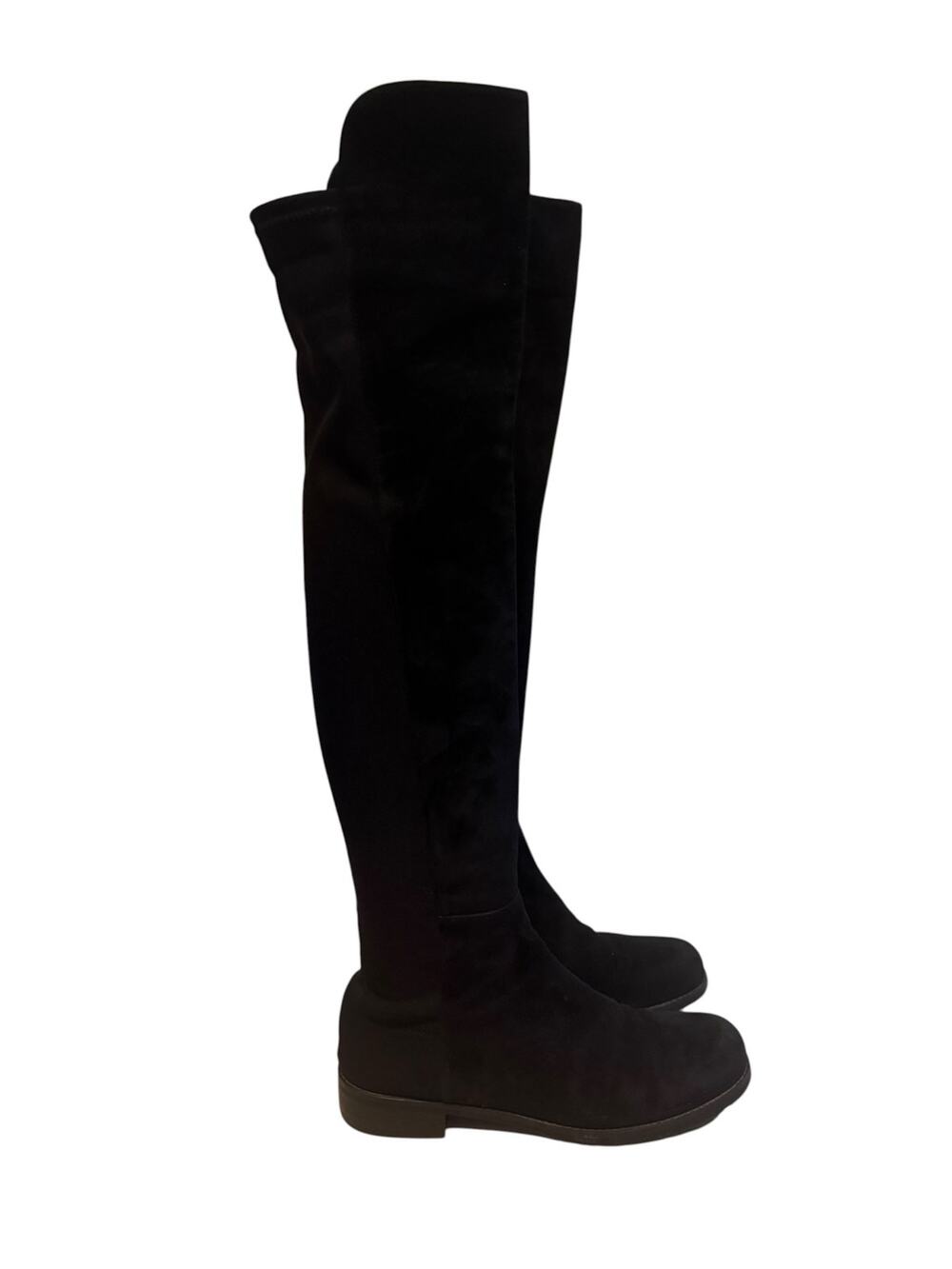Stuart Weitzman 5050 Over The Knee Boots Black Suede Size 9